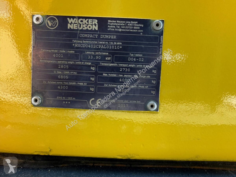 Tippvagn Wacker Neuson