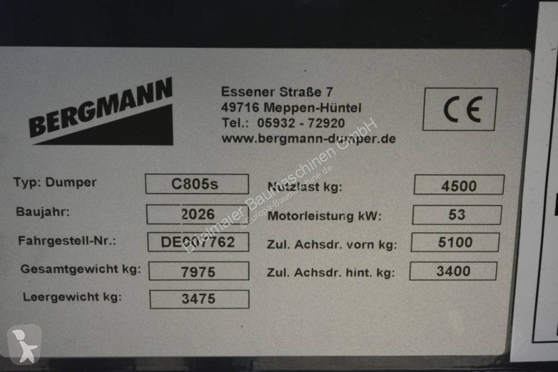 Sklápač Bergmann C 805 S