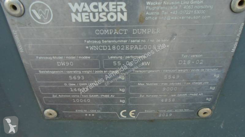 عربة قلابة Wacker Neuson