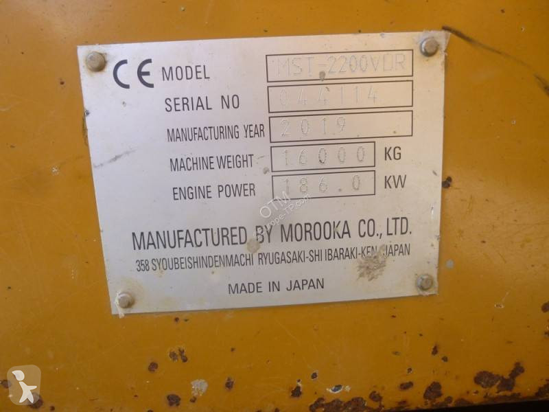 Tombereau Morooka MST-2200 VDR