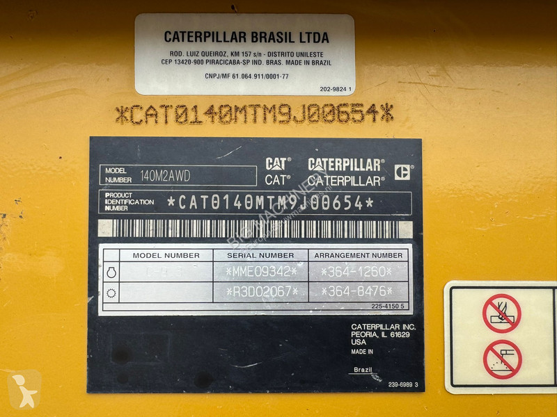 Planeringshøvl Caterpillar 140M2