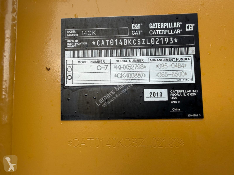 Niveladora Caterpillar 140K .