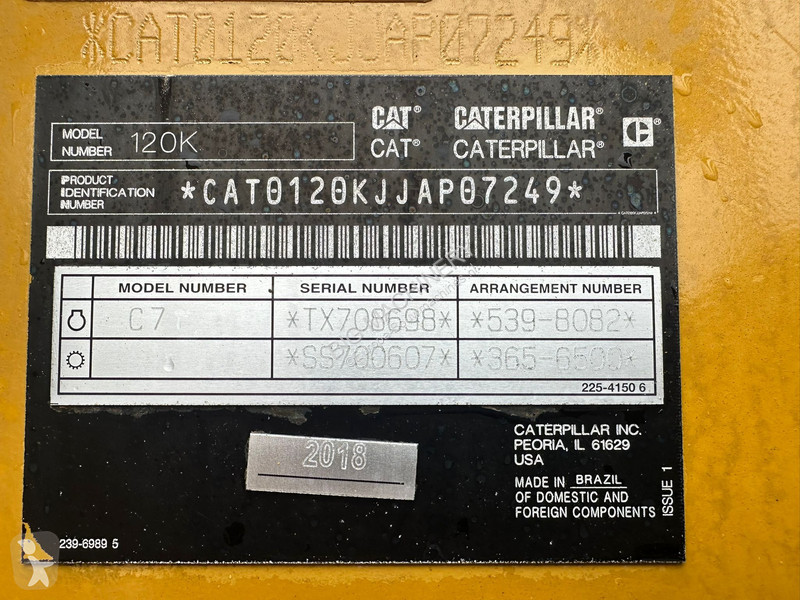 ممهدة طرق Caterpillar 120K | NEW TIRES