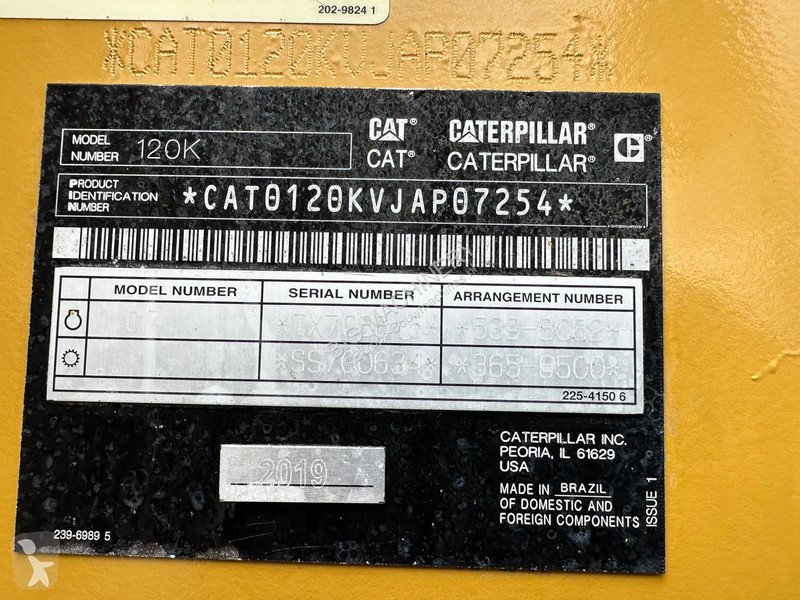 Vägskrapa Caterpillar 120K Motor Grader