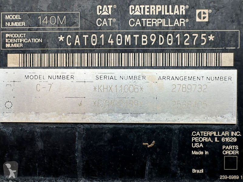 Planeringshøvl Caterpillar Ripper + Pushblock