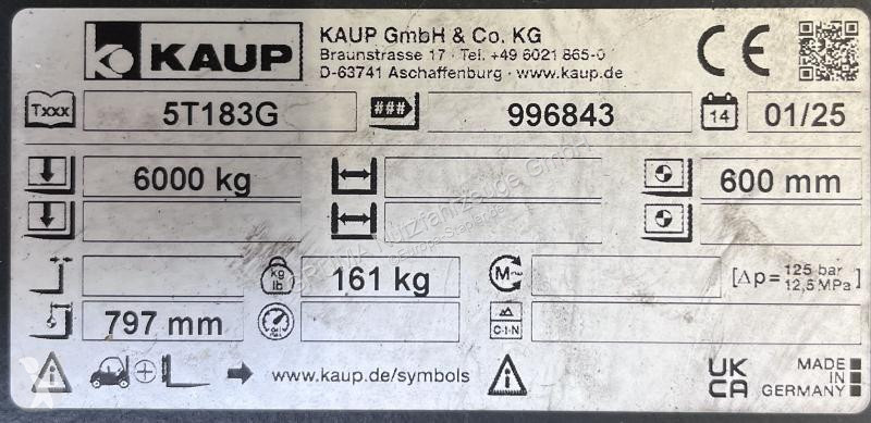 Ricambio per mezzi di movimentazione  Kaup  5T183G