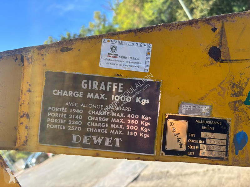 CHÈVRE D'ATELIER GIRAFFE Truck equipments