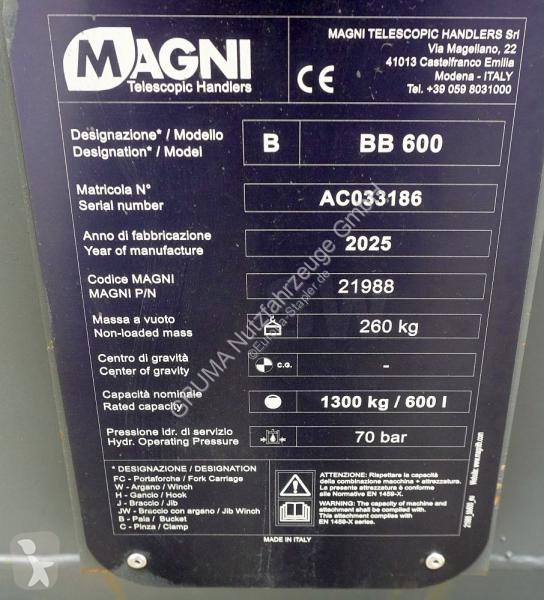 搬运装卸设备零件 Magni  BB 600 / Betonkübel