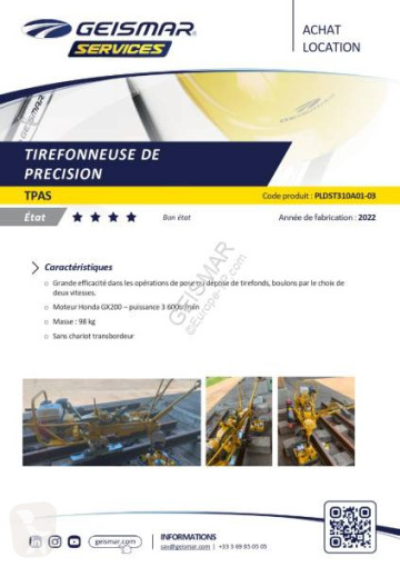 Matériel ferroviaire Geismar