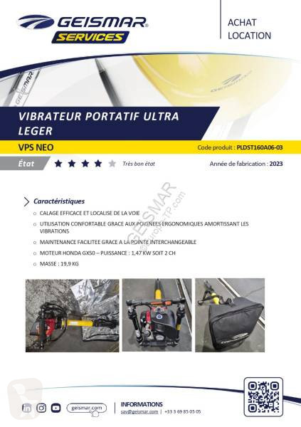أشغال طرقية Geismar VPS NEO