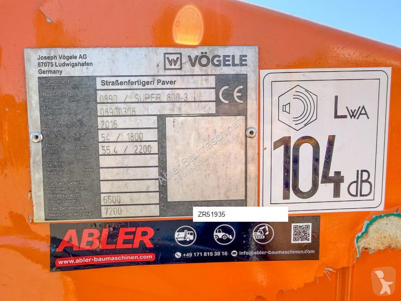 Vejarbejde Vögele Super 800-3i Einbaubreite 220 cm