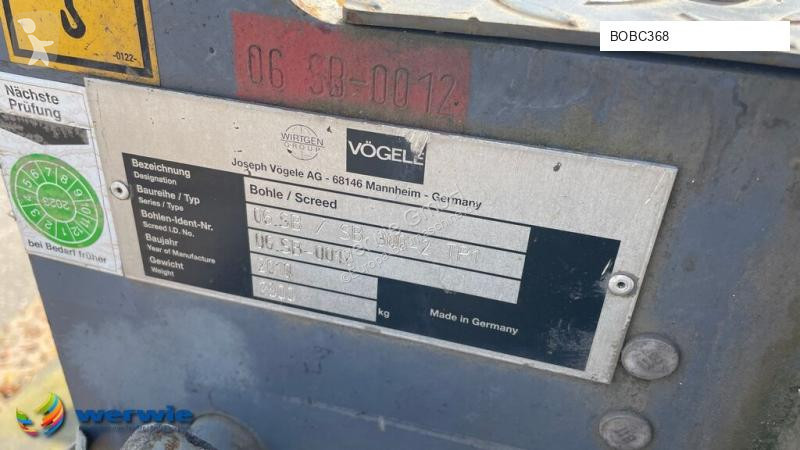Wegenbouw Vögele SB 300-2 TP1 fixed screed