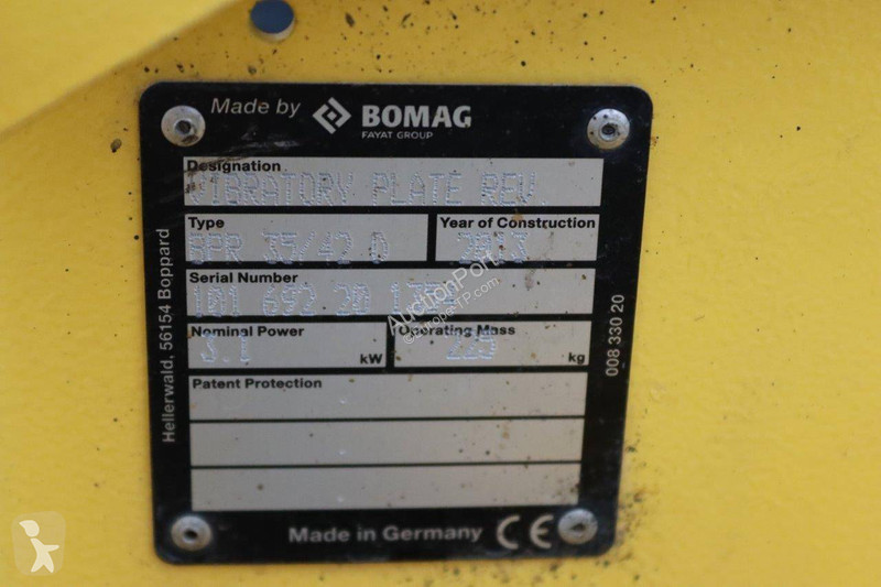 Echipamente pentru lucrari rutiere Bomag 35/42
