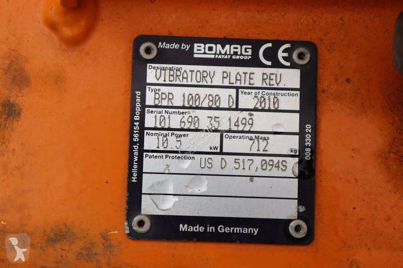 Obras de carretera Bomag BPR 100/80 D