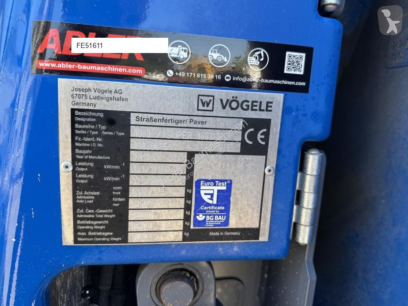 أشغال طرقية Vögele Super 1803-3i
