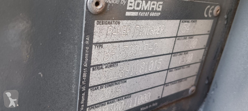 Obras de carretera Bomag BF 300 P-2 S340-2 TV...