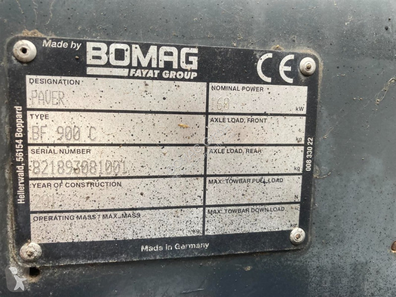 Obras públicas rodoviárias Bomag BF 900 C S500...