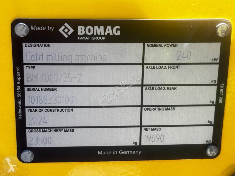 Cestné staviteľstvo Bomag  BM 1000/35-2 T3