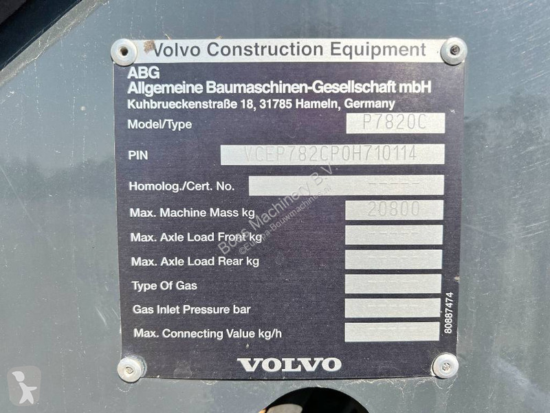 Wegenbouw Volvo 6 Meter Paving Width / Topcon GPS