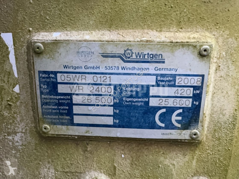 Obras públicas rodoviárias Wirtgen Wr 2400