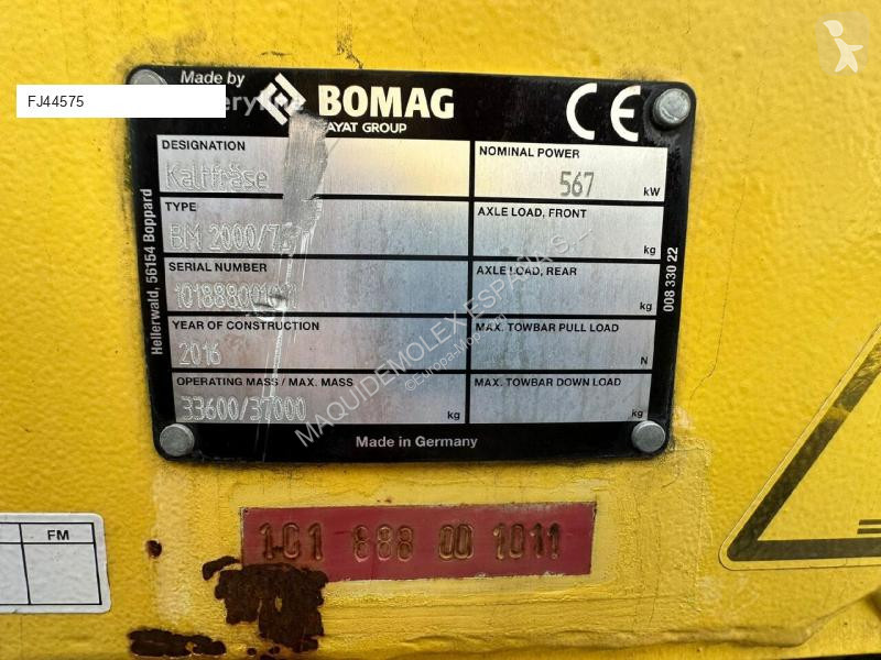 Vejarbejde Bomag BM 2000/75