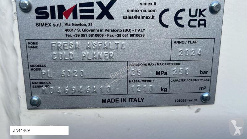 أشغال طرقية Simex PL60.20, 60cm cold planer for...