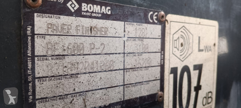 أشغال طرقية Bomag  BF 600 P-2 S500  Stage...