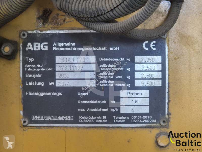 Silniční práce ABG TITAN 173