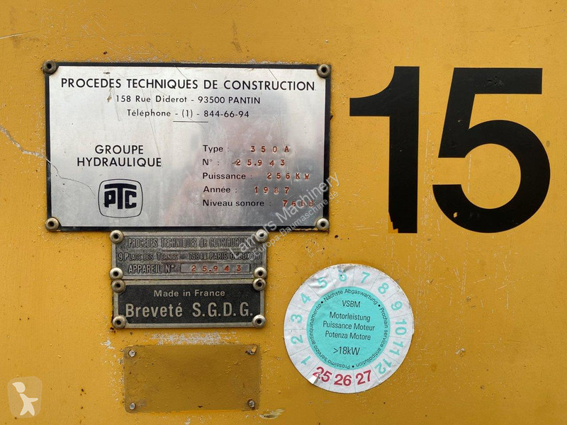 أشغال طرقية  PTC 350A powerpack + 15HF1...