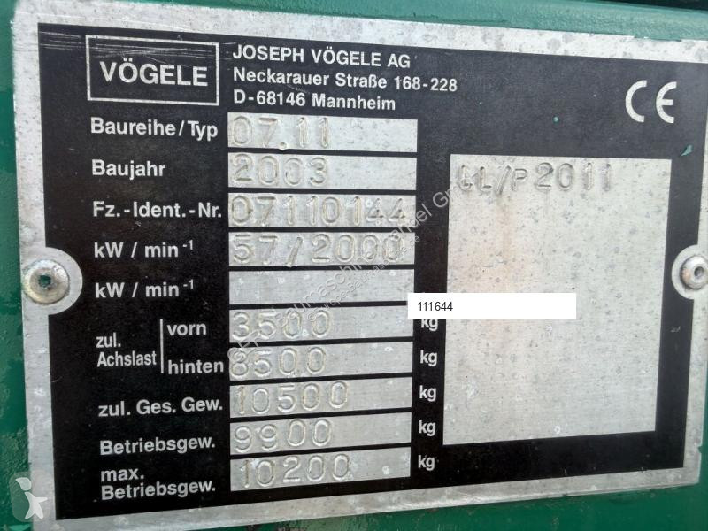 Obras de carretera Vögele Super 1303