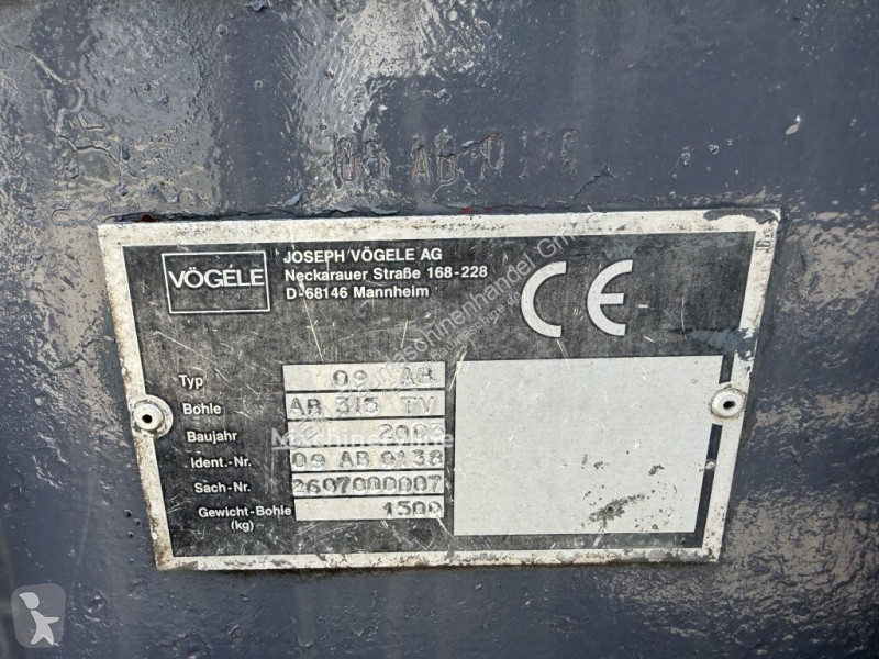 Obras de carretera Vögele Super 1303