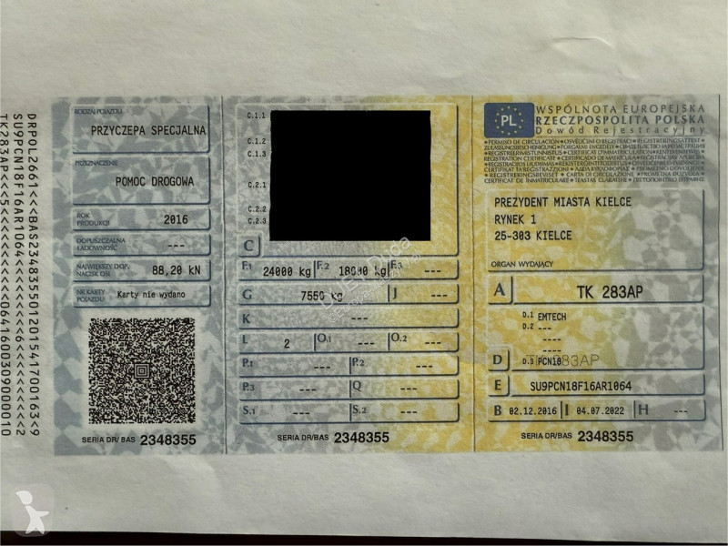 Náves na prepravu strojov  2 osiowa PCN 18...