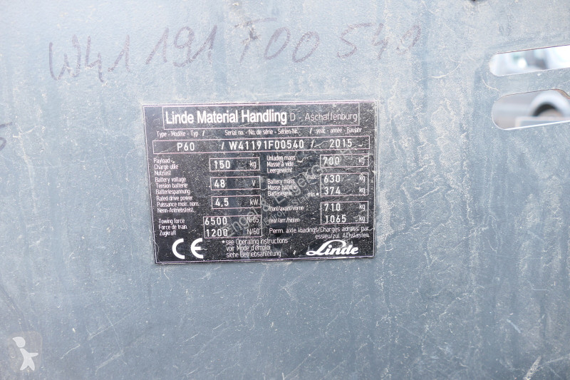 Electrocar Linde P 60 Z Schlepper Batterie...