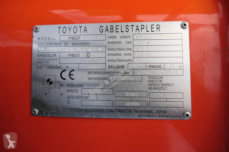رافعة شوكية مع صاري قابل للسحب Toyota 7FBEST 15...