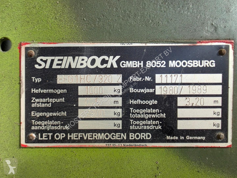 معدات أخرى Steinbock Boss EFG1HC/320Z Steinbock...
