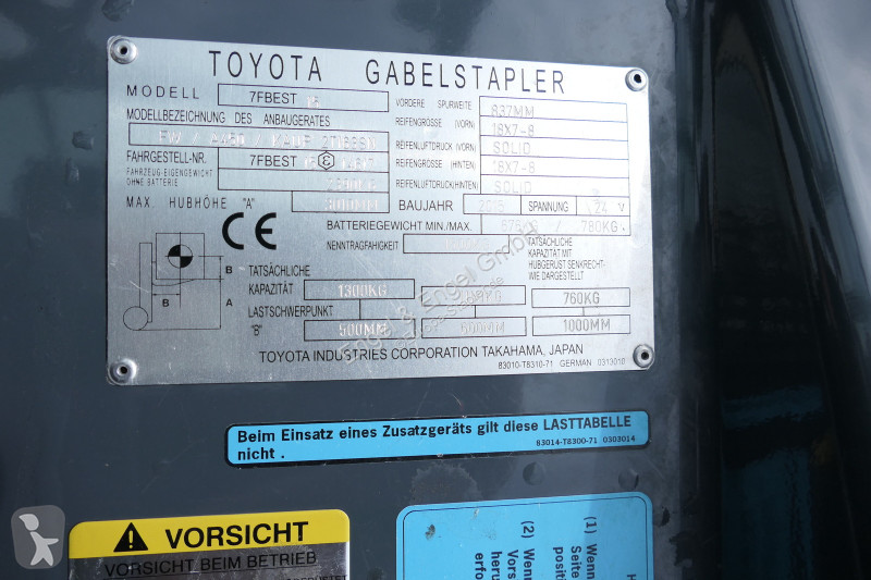 Løftetruck Toyota 7FBEST 15 Elektro 3-Rad