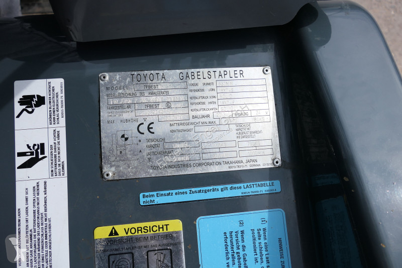 رافعة شوكية Toyota 7FBEST 15 Elektro 3-Rad