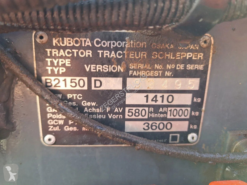 Друга техника Kubota B2150