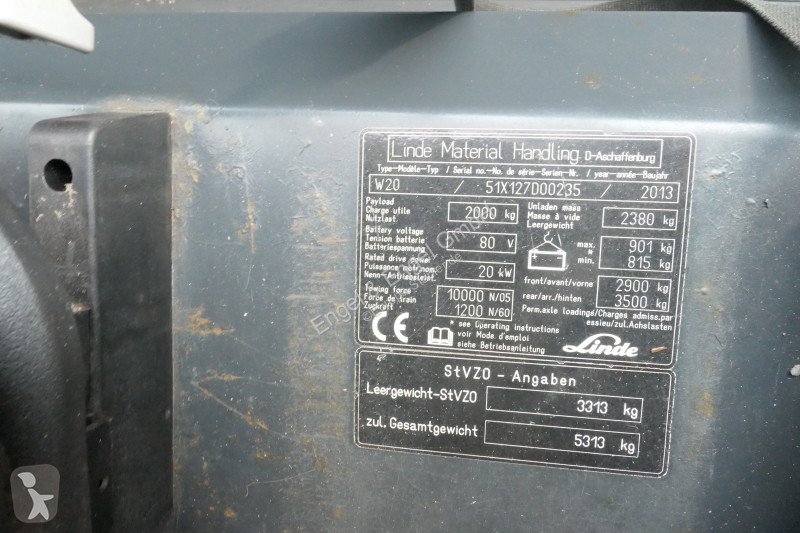 Electrocar Linde W20 Schlepper Tractive...