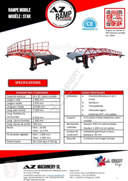 معدات أخرى  AZ RAMP-STAR 8-FULL GALVA