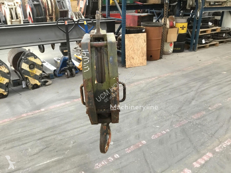 Ďalšie stroje  Hookblock 16mm 1 sheave 12.5t