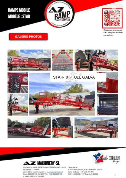 معدات أخرى  AZ RAMP-STAR 8-FULL GALVA