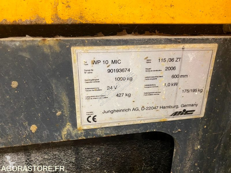 Apilador Jungheinrich WP 10 MIC