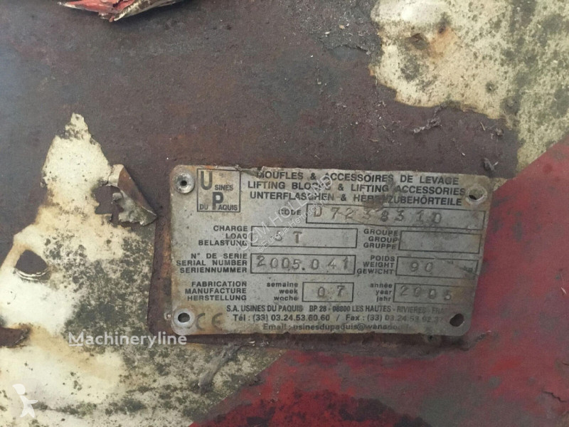 معدات أخرى Terex Hookblock 5ton