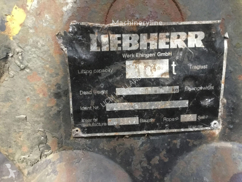 معدات أخرى Liebherr hookblock 13mm 1 sheave 10t