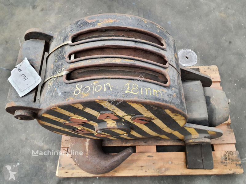 معدات أخرى Terex Hookblock 28mm 3 sheave 80t