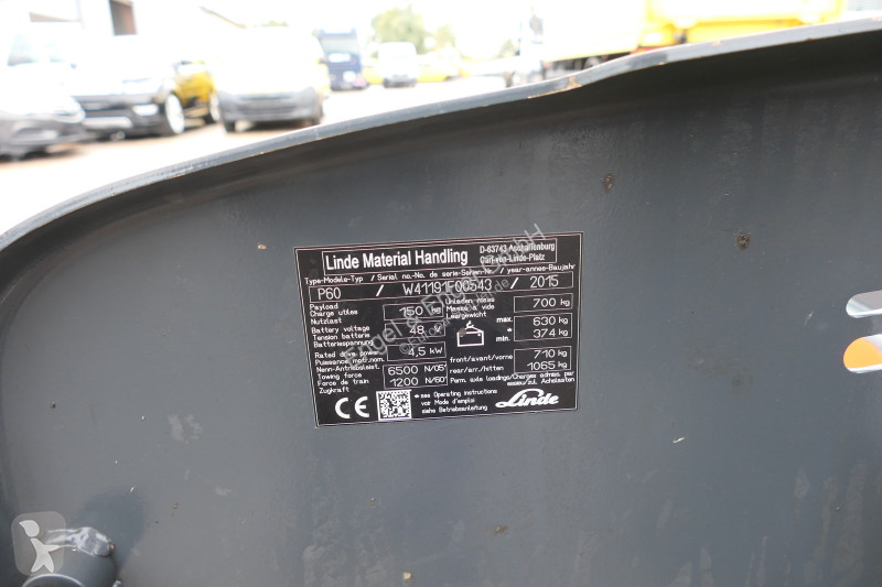 Magazijntrekker Linde P 60 Z Schlepper Batterie...