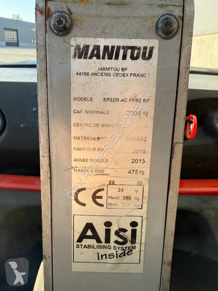Alt utilaj Manitou EP22M AC PFR9 SP