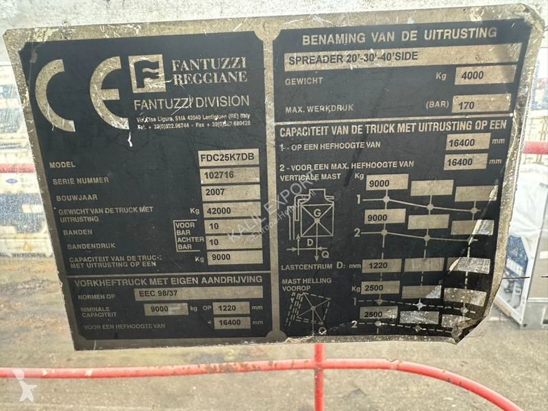 Løftetruck med stor kapacitet Fantuzzi FDC...