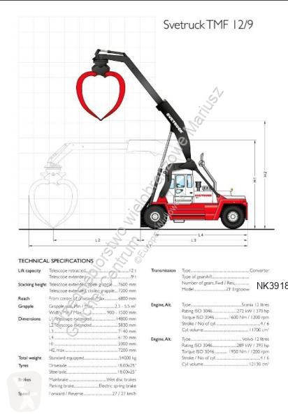 Большегрузный погрузчик Svetruck TMF 12/9 HB